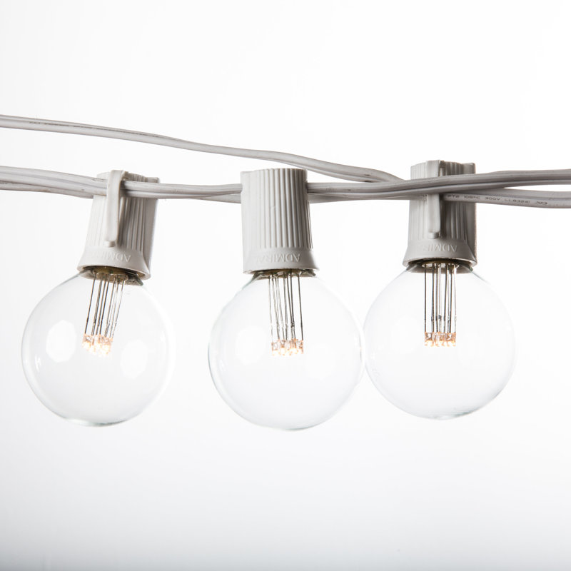 Outdoor 100 - Bulb 25'' Plug-in LED Globe String Light