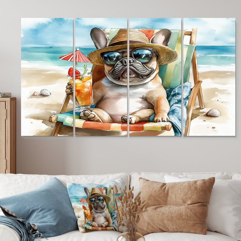 Sauve - ensemble d'art mural animaux côtiers, H 28 po x l 48 po
