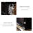 Black Solid + Manufactured Wood Electric Fireplace