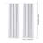 Blackout Curtains, 2 Panels Set Grommet Room Darkening Curtain, 52x84 inch, White Blocking Drapes for Bedroom and Living Room, Solid Thermal Insulated Drapes, Noise Reducing Window Treatments