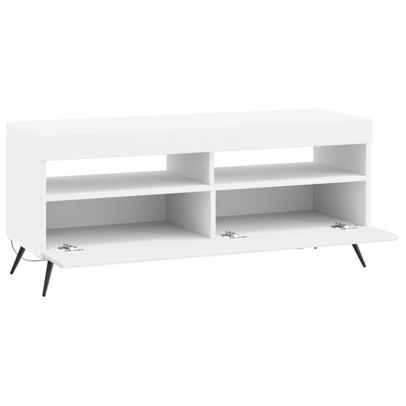 TV Stand, 43cm H x 100cm W x 35cm D, White