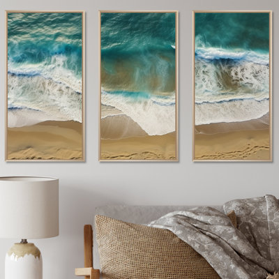 Vue aérienne de Tranquil Waves 2 - plage, art mural