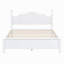Structure de lit plateforme en bois, lit plateforme de style rétro avec support en lattes de bois-953662892-953662893