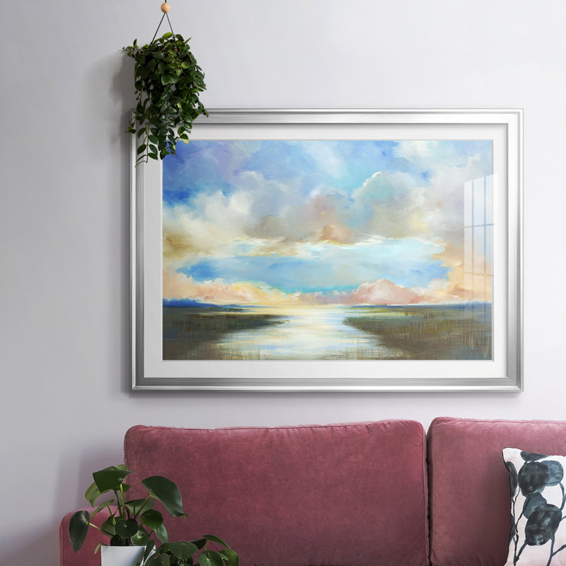 Dawn Breaks, reproduction d'art encadrée, H 15 po x l 21 po x P 1,5 po, Argent
