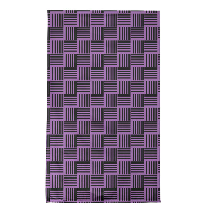 Jaya Tea Towel Kitchen Towel, Purple/Black, Cotton Twill