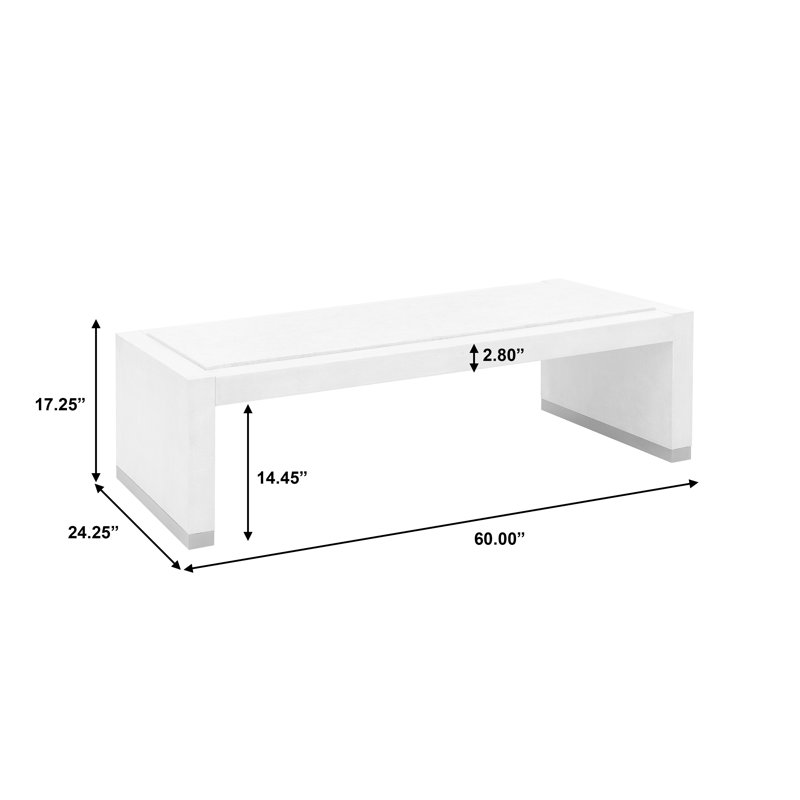 Gray Rectangular Wood Coffee Table with Storage
