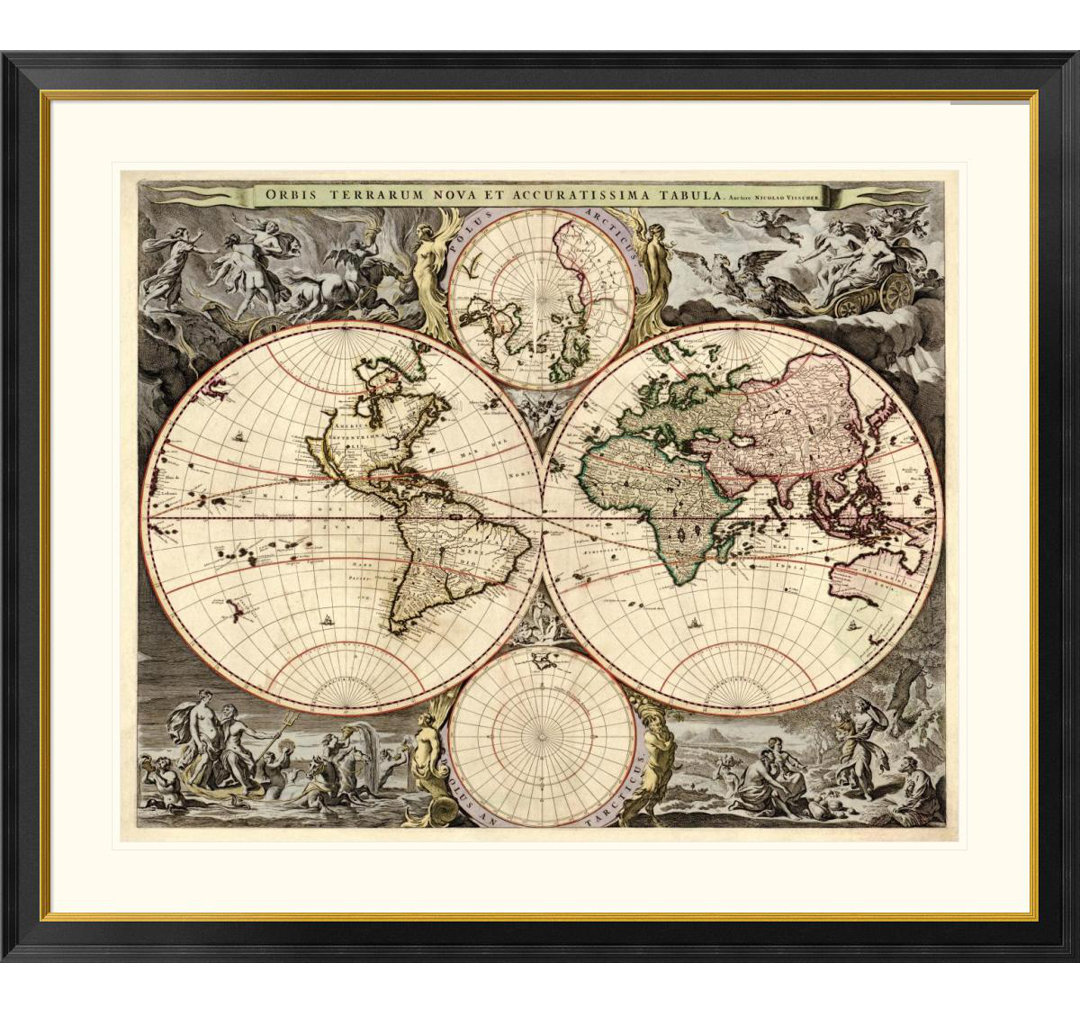 " World Map " by Nicolao Visscher Global Gallery