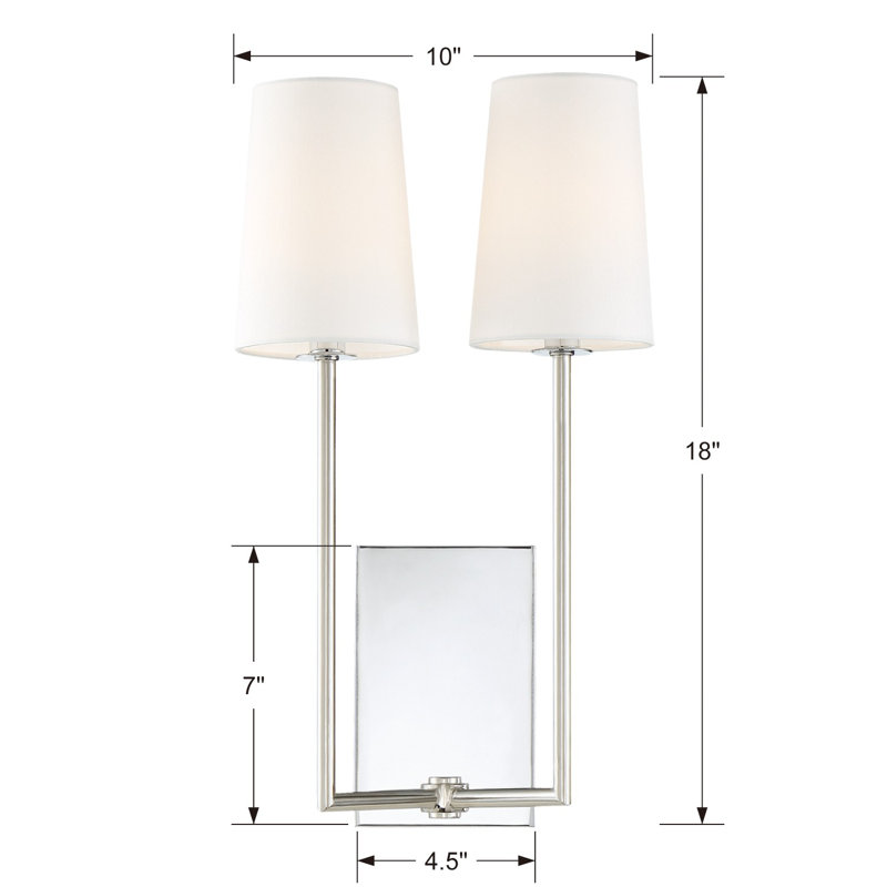 Frith 2 - Light Armed Sconce, Polished Chrome