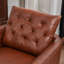 Fauteuil pivotant en cuir véritable Azib-1411745282
