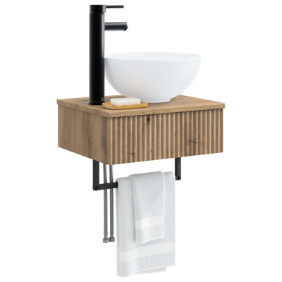 Single Bathroom Vanity with Ceramic Basin