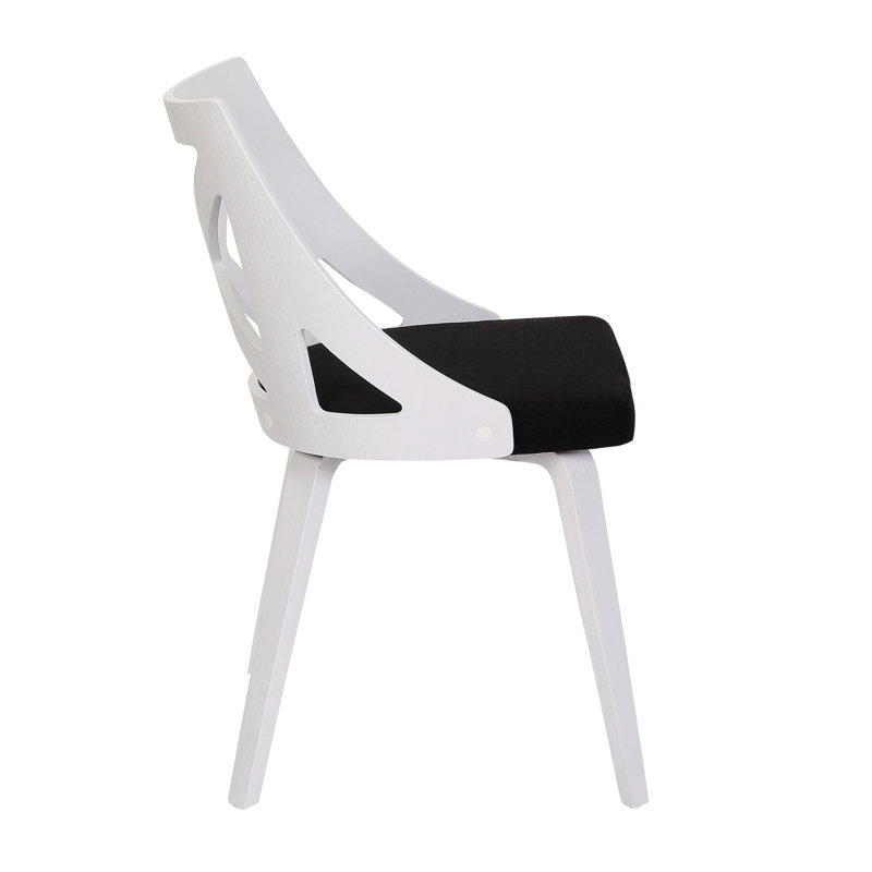 Chaise d'appoint large 21,65 po Darshini, Polyester noir