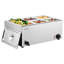 Buffet de cuisine commercial à 5 plaques 15,3 pte Bain Marie