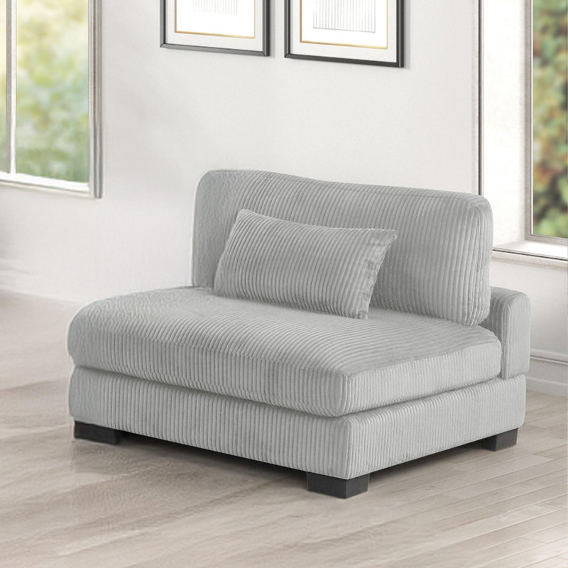 Chaise rembourrée de style moderne, Gris