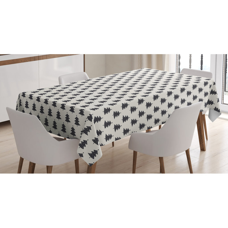 Geometric Christmas Tablecloth, 70" x 52"