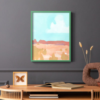 «Large Open Spaces I», reproduction encadrée - bois massif