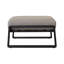 Repose-pieds rembourrés Modern Beige - structure en aluminium, 2 coussins Brown Touch, structure, pour la maison