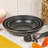 Symple Stuff Mekhag 3 Pieces Hard-Anodized Aluminum Non Stick Cookware Set