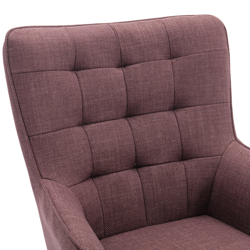 Jessamine Armchair with Footstool, Purple