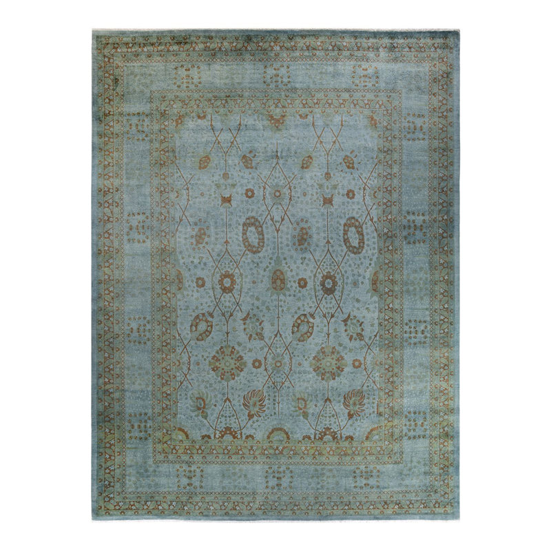 Fine Vibrance One-of-a-Kind 9' 4" X 12' 4" Hand Knotted Area Rug