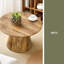 Table basse de style médiéval-moderne, avec placage en grain de bois, table basse ronde classique et ensemble de tables d'appoint-922231407