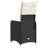 Vidaxl Reclining Garden Chair Black, Cream White-116120051-116120054