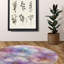Tapis tressé Lilas Ink Waves-116835581
