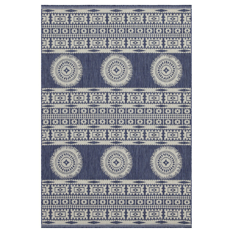 Tapis bleu intérieur / extérieur, Rectangle 7 pi 10 po x 10 pi 3 po