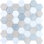 Opal 2" x 2" Marble Honeycomb Mosaic Wall & Floor Tile