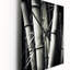 Horloge murale moderne en bambou noir et blanc Photo III-1045278644