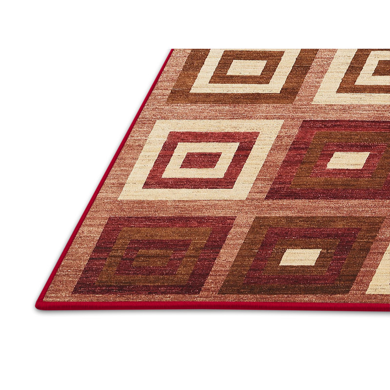 Tapis abstrait brun, Rectangle 5 pi x 7 pi