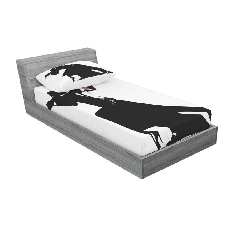 Microfiber Sheet Set, Twin Sheet Set with 1 Pillowcase