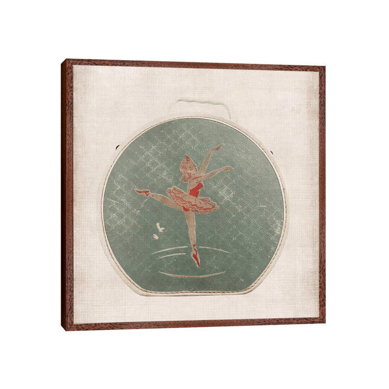 Ballet Box - Print on Canvas, 45.72 cm H x 45.72 cm W, Classic Brown Wood Framed