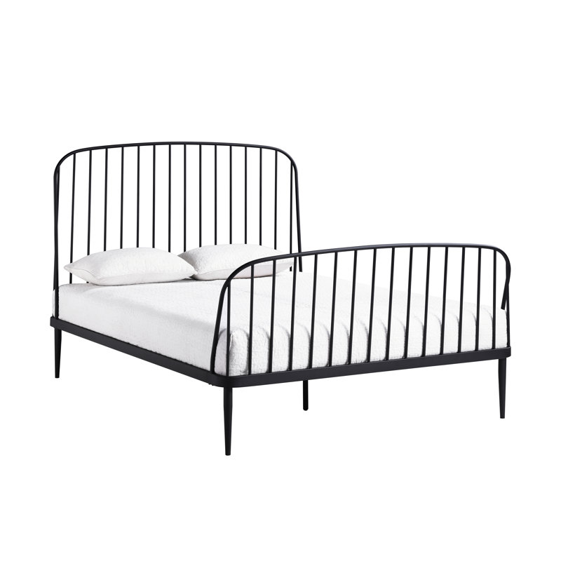 Graycin - Complete Bed - King - Matte Black Finish, King