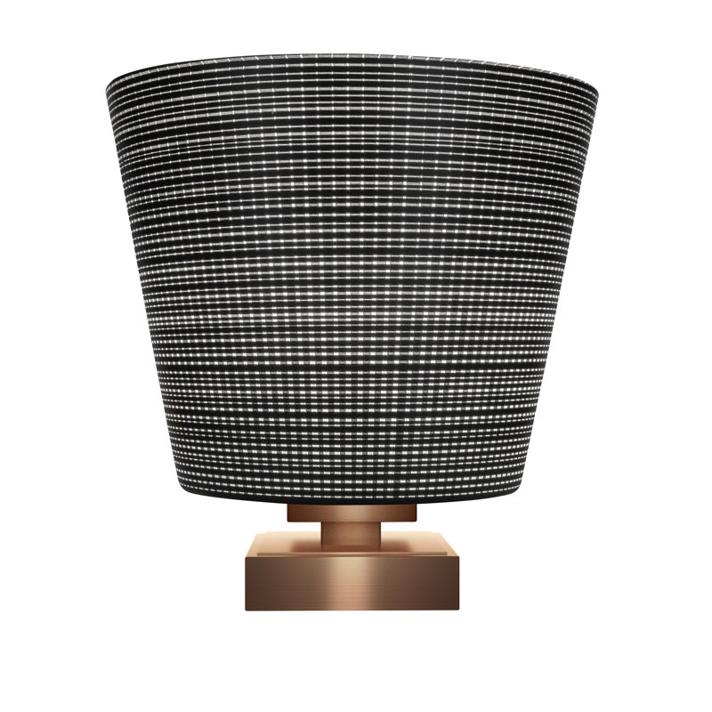 Lannah Accent Lamp With 10" Glass, New Age Brass, White