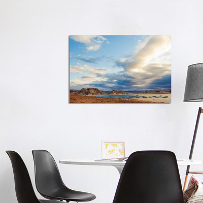 Boats On Lake Powell In The Morning by Susan Schmitz - Wrapped Canvas Gallery-Wrapped Canvas Giclée