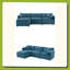 Canapé modulaire en chenille de 103 po avec assise profonde et large, ensemble de canapé en forme de L avec coussins doubles-582715255