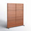 Pancrazia 60" W x 72" H Solid Wood Single Panel Room Divider-1884649805