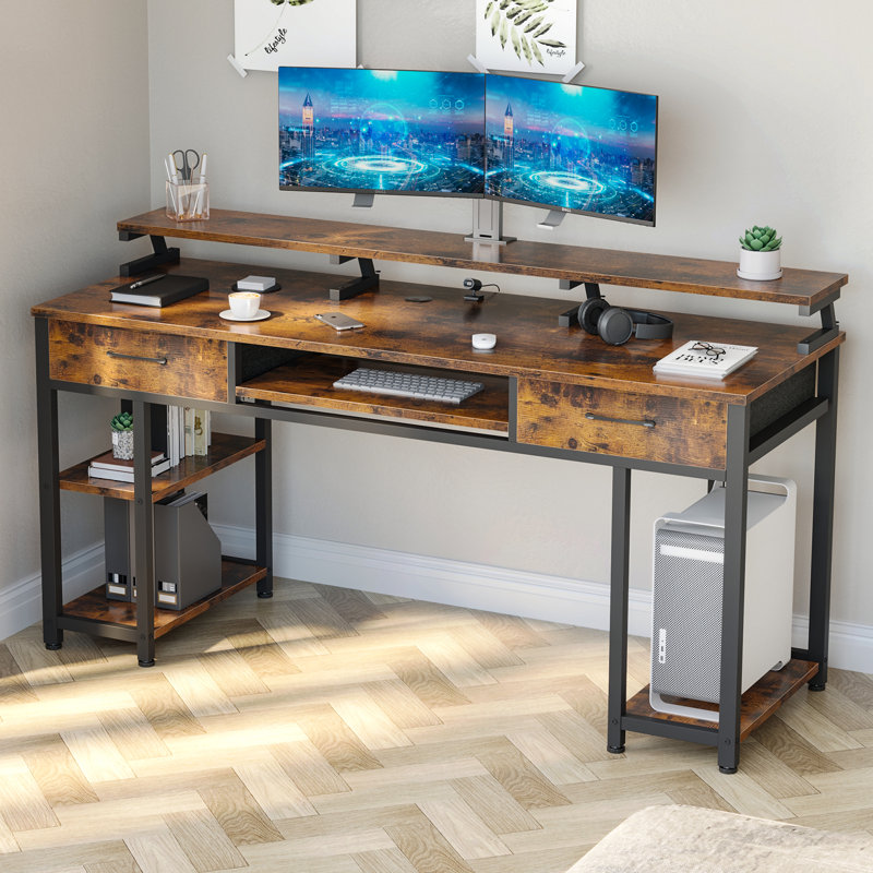 17 Stories Harbe Desk & Reviews | Wayfair