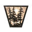 2 - Light Flush Mounted Sconce
