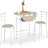 Dellview Drop Leaf Dining Table For Small Space,Small Kitchen Table Set For 2,Round Folding Table With 2 Chairs For Home,Kitchen,Apartment-1081911444-1081911445