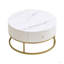 Table basse de 31,5 pouces avec tiroirs, table basse moderne avec rangement, table basse pour le salon
