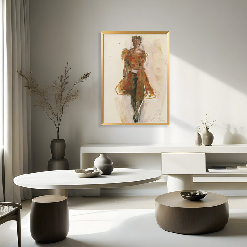 Classic Elegance " V" Framed Print Wall Art, 20" H x 16" W