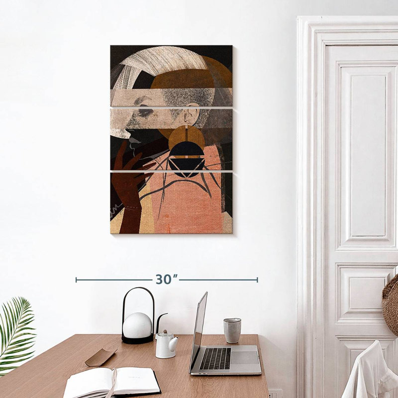 Leisha Face Off I, 32" H x 20" W