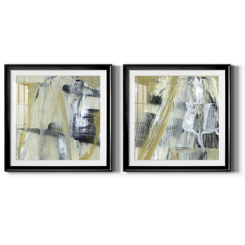 Alder Creek I - ensemble de 2 reproductions de cadres photo, Noir, H 17,5 po x l 35 po x P 1,5 po