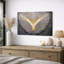«Golden Angel Wings», impression élégante de plumes de lumière, photos de salon, impression sur toile encadrée-126136402-126136405
