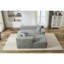 Chenille beige compressible 3 - Surface douce et gonflée, décor polyvalent, rembourrage en mousse offrant un endroit confortable pour s'asseoir