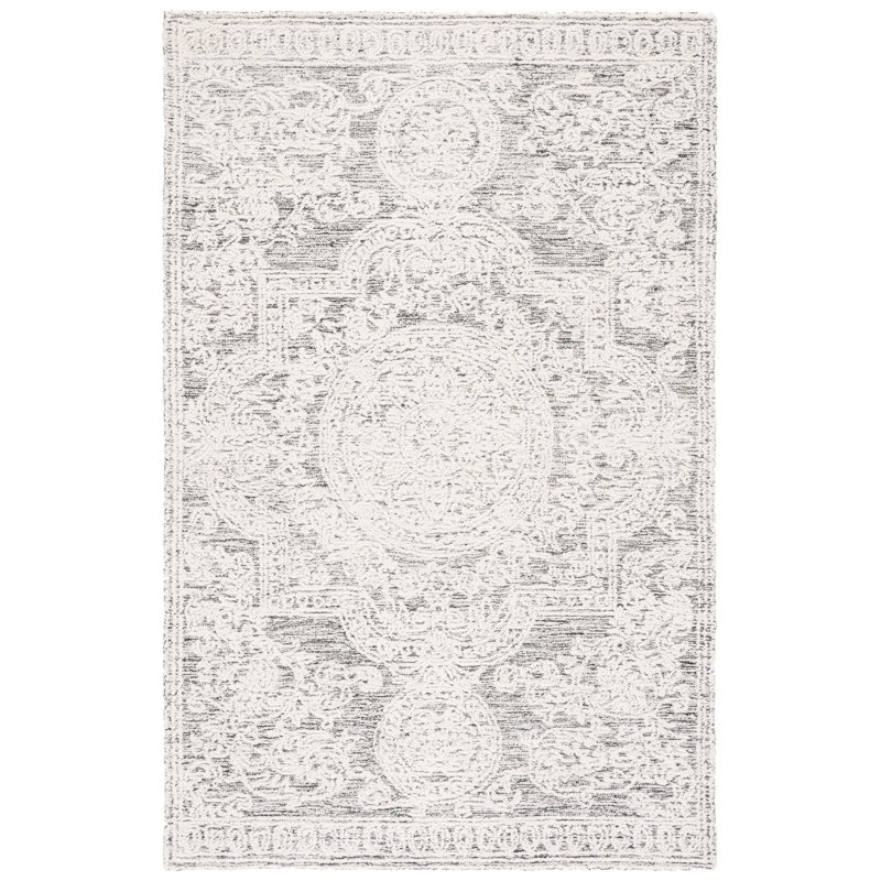 Tapis oriental en laine touffeté à la main Jablon, Rectangle 3 pi x 5 pi