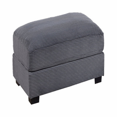 Repose-pieds en velours côtelé 1pc