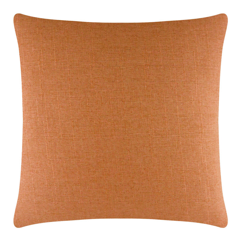 Coussin décoratif Sparkles Home | Housse en polyester et bourre en plumes | Doux et luxueux - 4 tailles, Orange, Carré 20 po