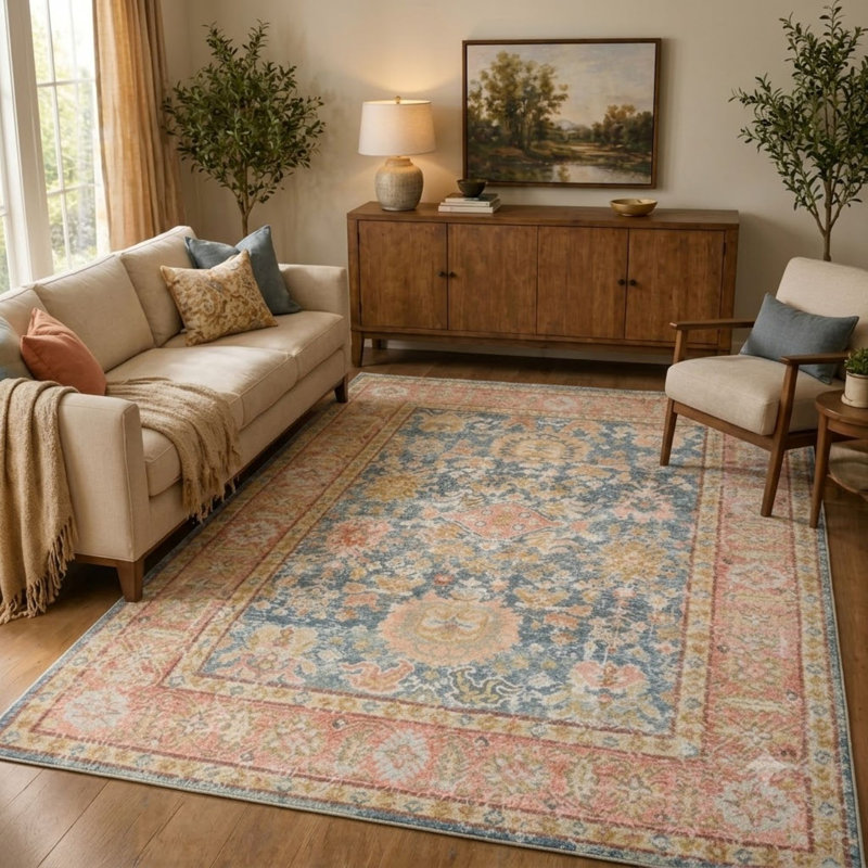 Tapis bohémien Bewdley, Rectangulaire 2 pi x 3 pi